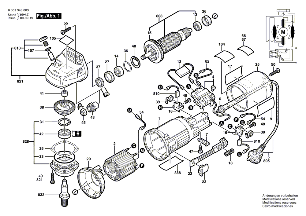 Bosch 1348 (0601348039) Parts List Bosch 1348 (0601348039) Repair