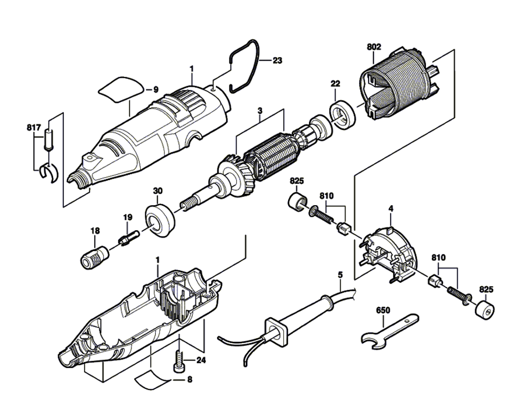 Dremel 200 (F013020001) Parts List Dremel 200 (F013020001) Repair