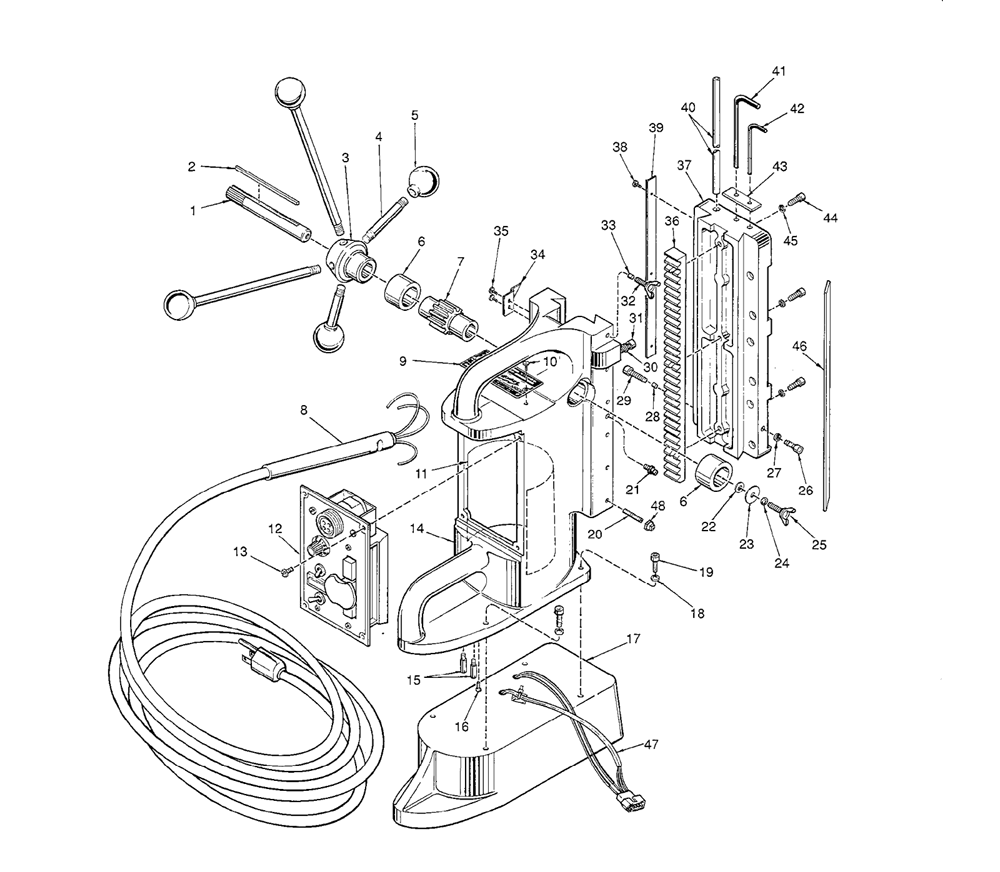Milwaukee 4202(598A) Parts List Milwaukee 4202(598A) Repair Parts