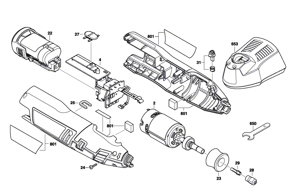 Dremel 8100 (F013810000) Parts List Dremel 8100 (F013810000) Repair