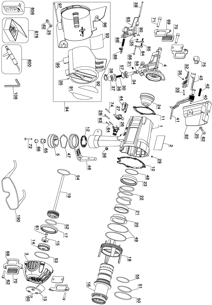 DeWalt D51855 Parts List | DeWalt D51855 Repair Parts | OEM Parts with