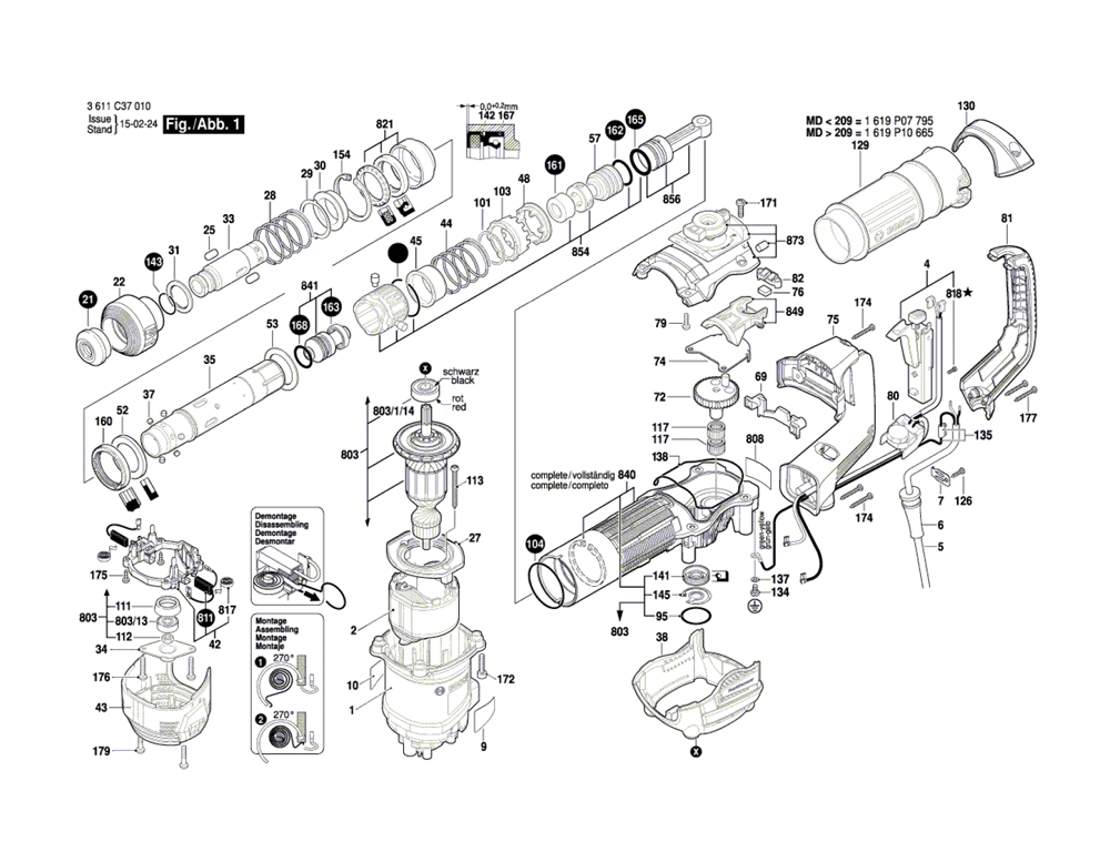 Bosch DH507(3611C37010) Parts List Bosch DH507(3611C37010) Repair