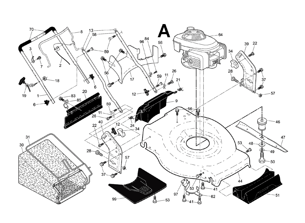 Husqvarna HU700L-(96143006901) Parts List | Husqvarna HU700L