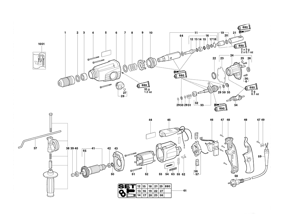 Metabo KHE24(00237421) Parts List Metabo KHE24(00237421) Repair