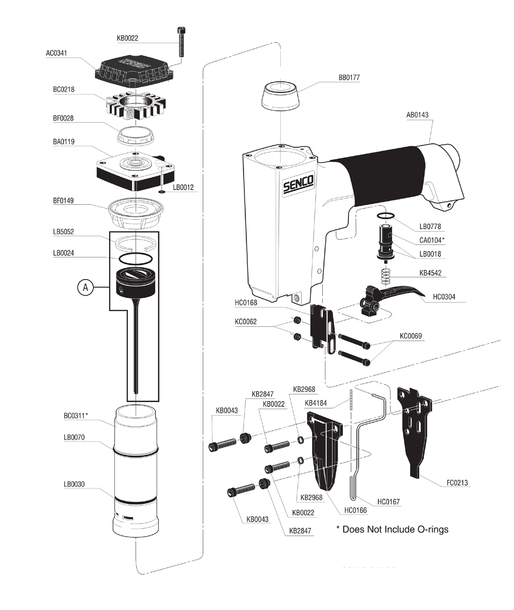 Senco SLP20XP(432001N) Parts List Senco SLP20XP(432001N) Repair