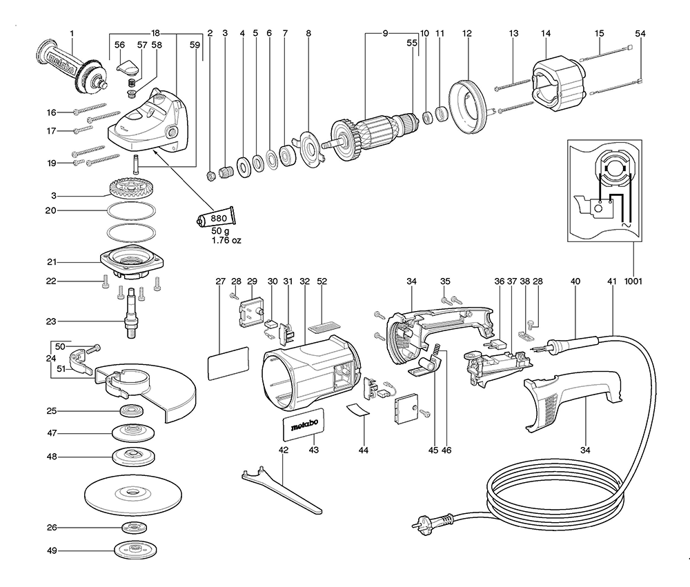 Metabo W23-180-(06410420) Parts List | Metabo W23-180-(06410420) Repair