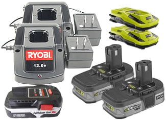 Ryobi Parts Battery and Charger Parts