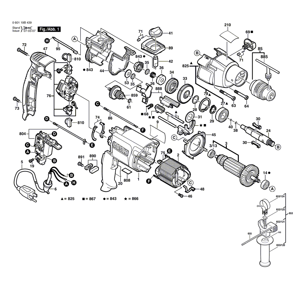 Bosch 1199vsr Parts List