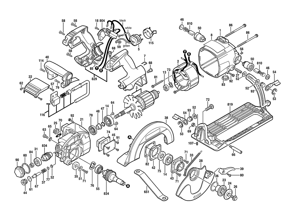Bosch 1677DC(0601677190) Parts List Bosch 1677DC(0601677190) Repair
