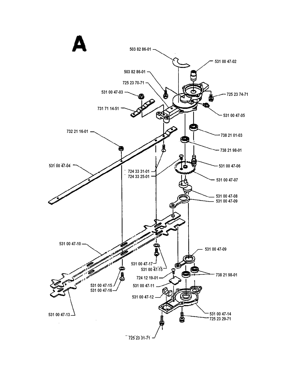 Husqvarna 232RBD-(I9500013) Parts List | Husqvarna 232RBD-(I9500013