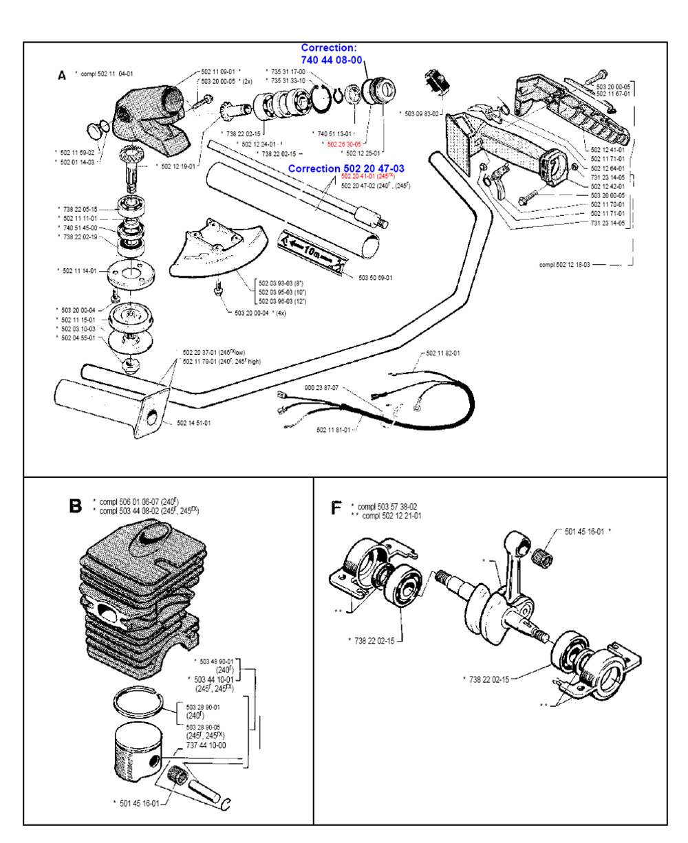 Husqvarna 240 Chainsaw Parts Diagram