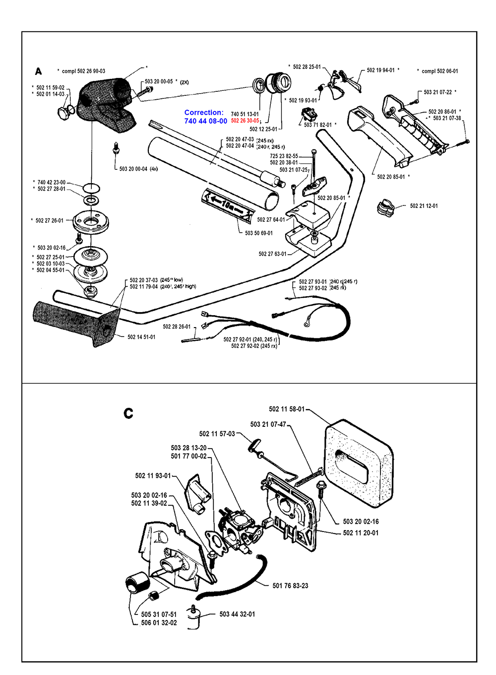 Husqvarna 525l Parts Lookup