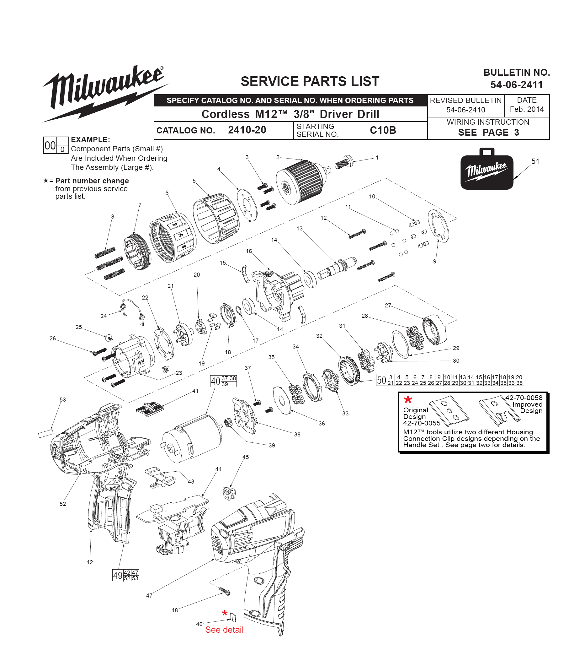 Buy Milwaukee 2410-20-(C10B) Replacement Tool Parts | Milwaukee 2410-20 ...