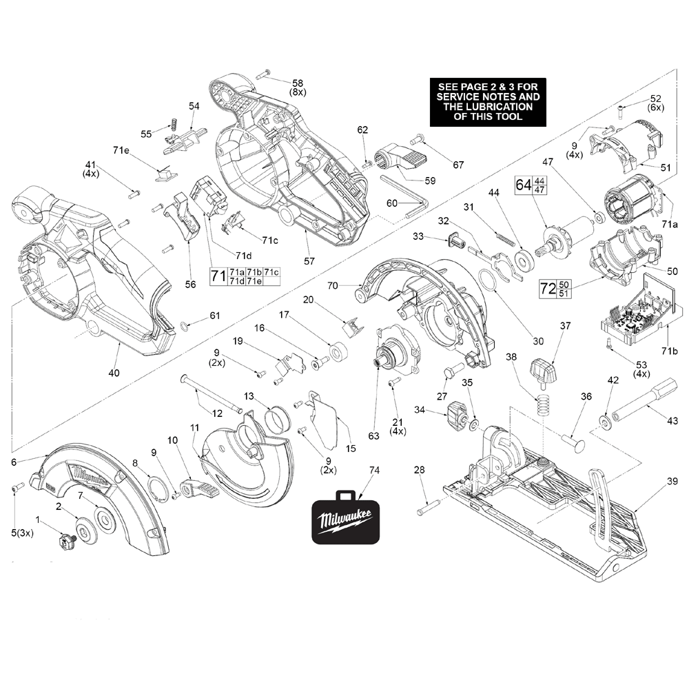 Milwaukee 253020(G32A) Parts List Milwaukee 253020(G32A) Repair