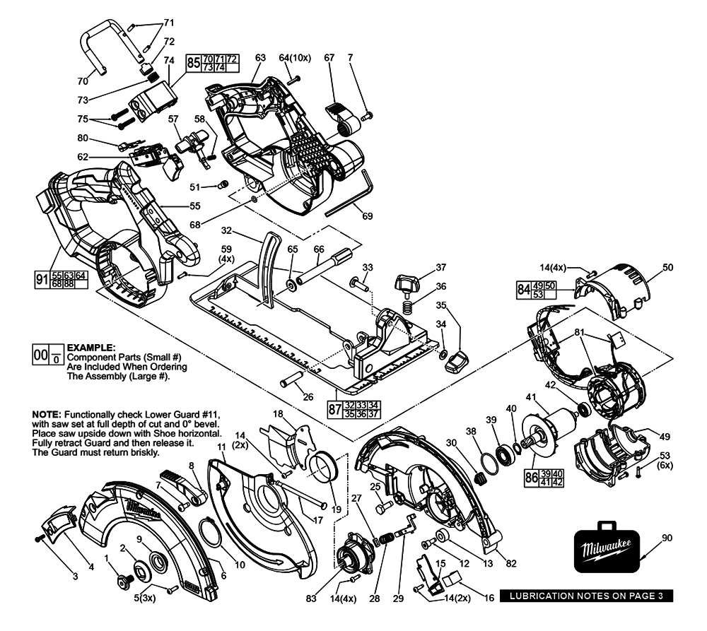 Buy Milwaukee 263120(J74A) M18 Brushless 71/4" Circular Saw