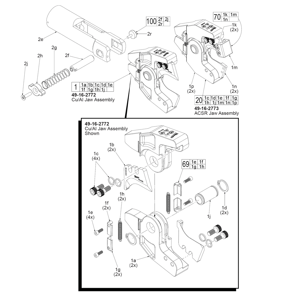 Milwaukee 267820(54006TCC) Parts List Milwaukee 267820(54006TCC) Repair Parts OEM