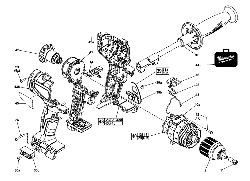 Buy Milwaukee 290220(J91A) M18™ MidRange Brushless HammerDrill