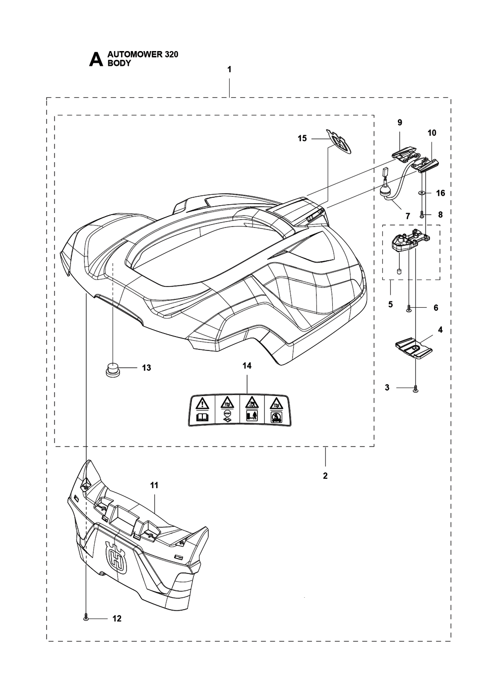 Husqvarna 320-(5868338-01) Parts List | Husqvarna 320-(5868338-01