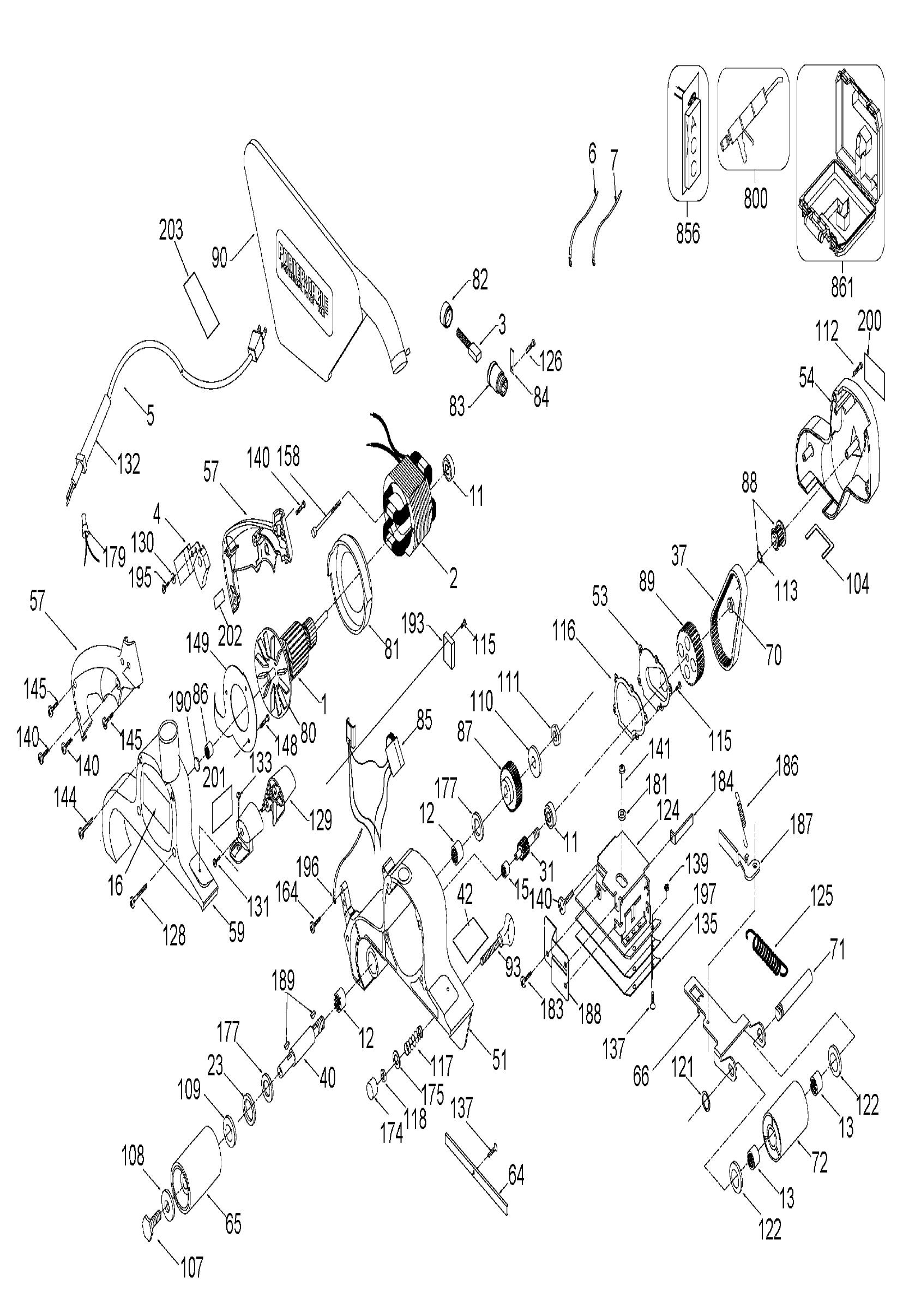 Porter Cable 352VSType6 Parts List Porter Cable 352VSType6 Repair