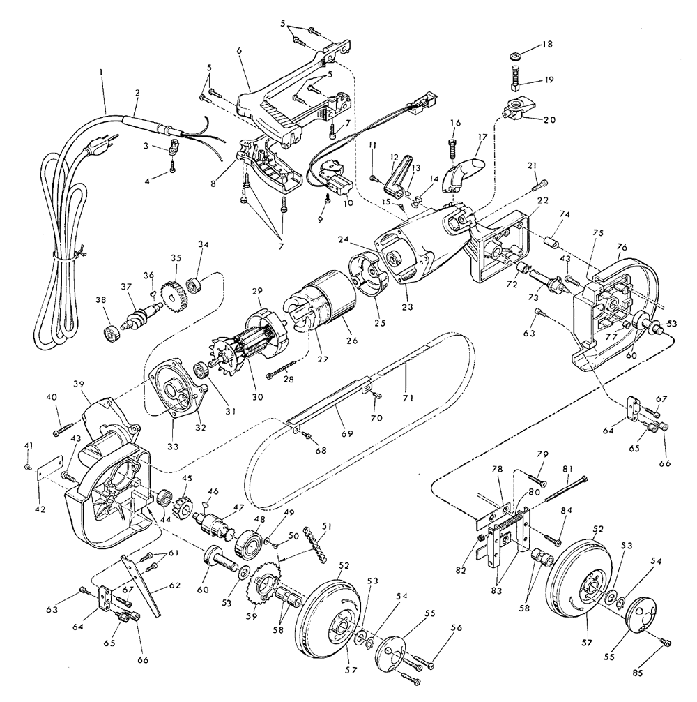 Milwaukee 6230-(678-1001) Parts List | Milwaukee 6230-(678-1001) Repair ...