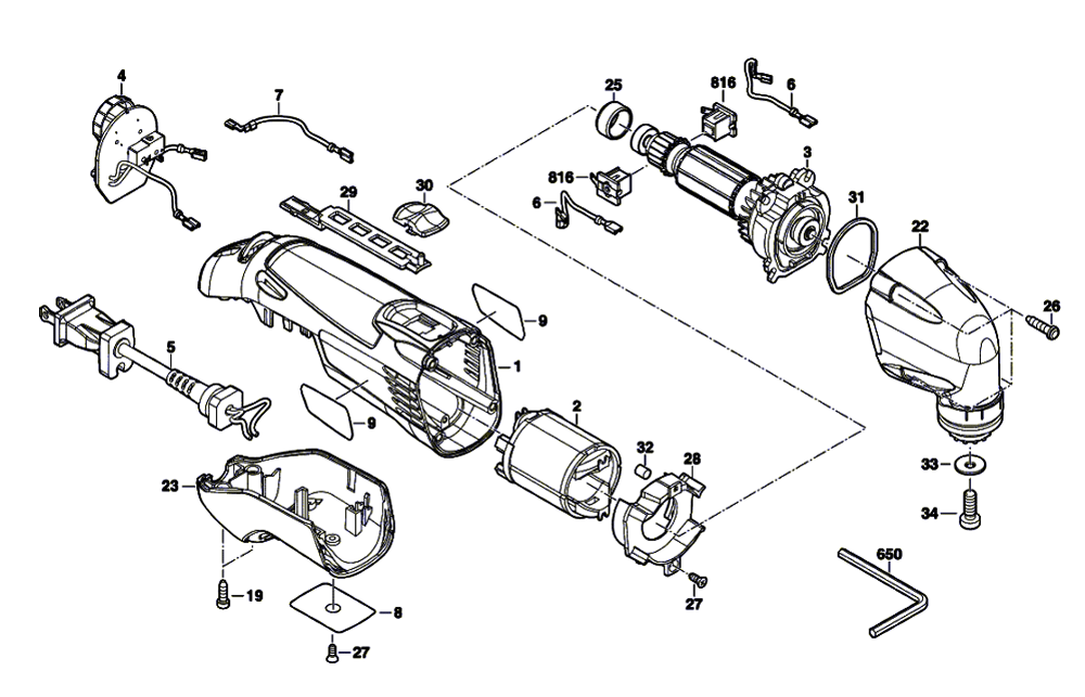 Dremel 6800 Parts List and Diagram : eReplacementParts.com