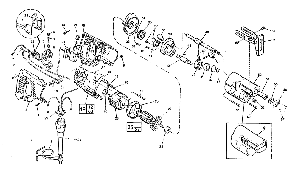 Buy Milwaukee 6509(8081001) SAWZALL Replacement Tool Parts