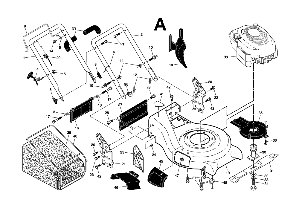Husqvarna 6521RS-(96145000501) Parts List | Husqvarna 6521RS