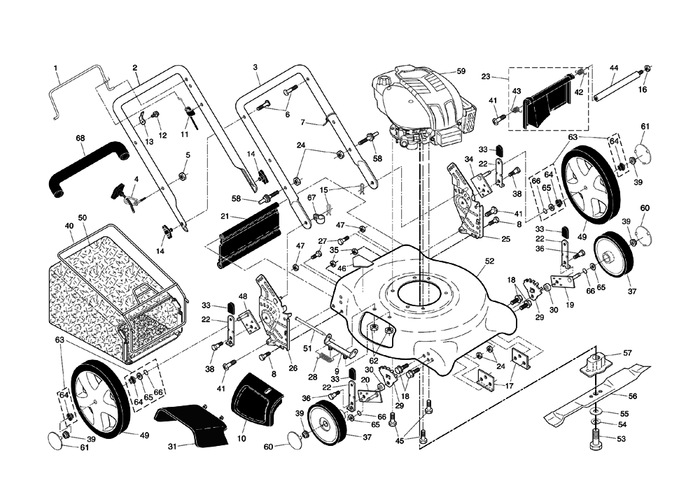 Husqvarna 7021p Parts Diagram
