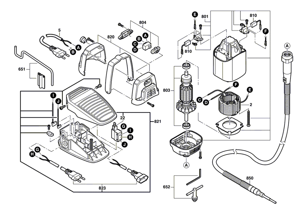 Dremel 910021(F013910000) Parts List Dremel 910021(F013910000