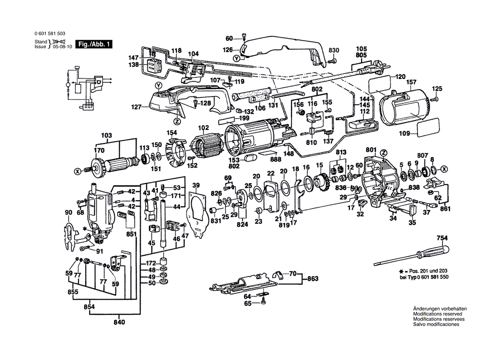Buy Bosch B4200 (0601581535) Replacement Tool Parts Bosch B4200