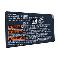 Bosch 1601118L33 Nameplate