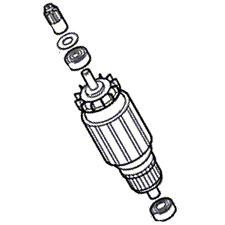 Bosch 1-617-000-319 Armature with Fan 24V