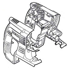 Bosch 1617000A4W Housing