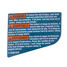 Bosch 1-619-P00-848 Warning Label