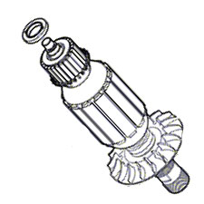 Bosch 2610013759 Armature and Magnet Ring Assembly