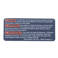 Bosch 2-610-995-453 Reference Plate