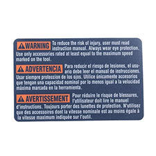 Bosch 3601110550 Label