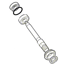 Bosch 3607031667 Grinding Spindle