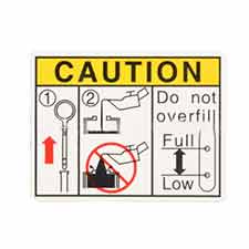 Briggs and Stratton 821160 Label-warning