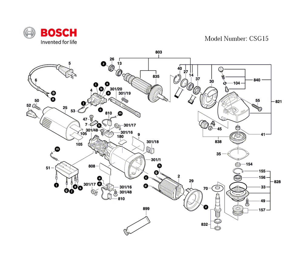 Buy Bosch CSG15(0601773739) Replacement Tool Parts Bosch CSG15