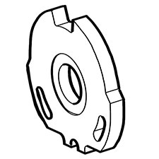 Chicago Pneumatic 2050481543 Plate, Front Bearing