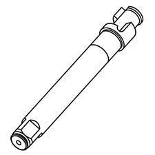 Chicago Pneumatic 8940162950 Anvil (1 In. Sq. Dr. 6 In. Extension)assembly (incl: Index Nos. 6A, 7A, 8C)