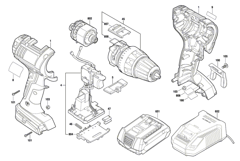 Bosch DDS181-(3601H66111) Parts List | Bosch DDS181-(3601H66111) Repair
