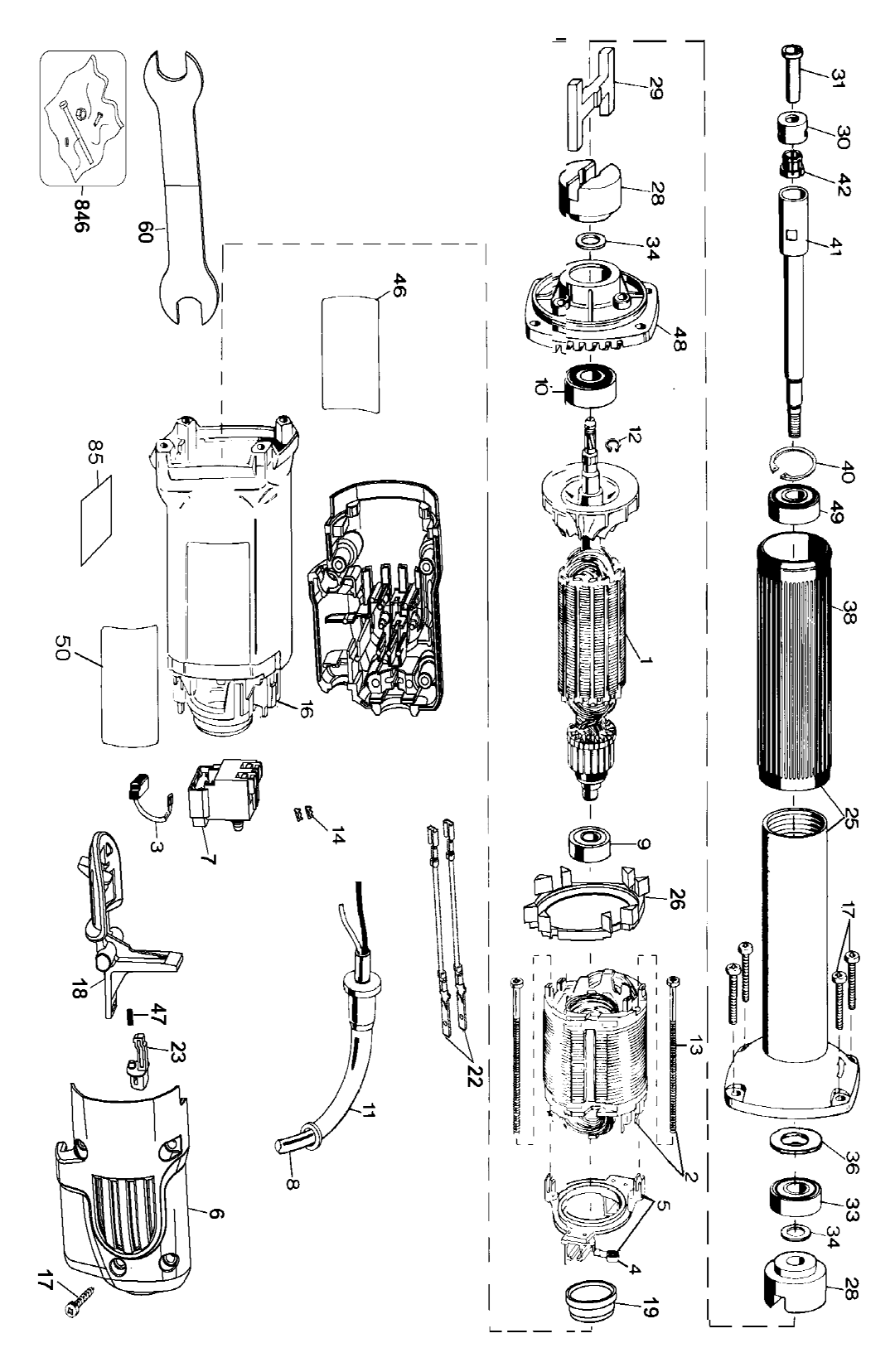 DeWalt DW887Type3 Parts List DeWalt DW887Type3 Repair Parts OEM