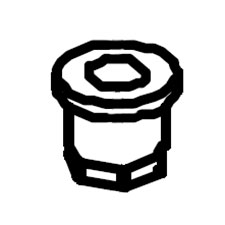 Delta DPEC002550 Elevating Nut (r.h.)