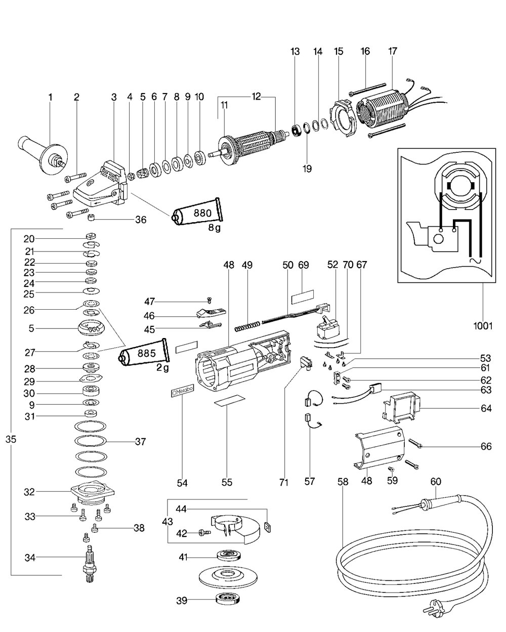 Buy Metabo EW10125SQuick(610125420) Replacement Tool Parts Metabo