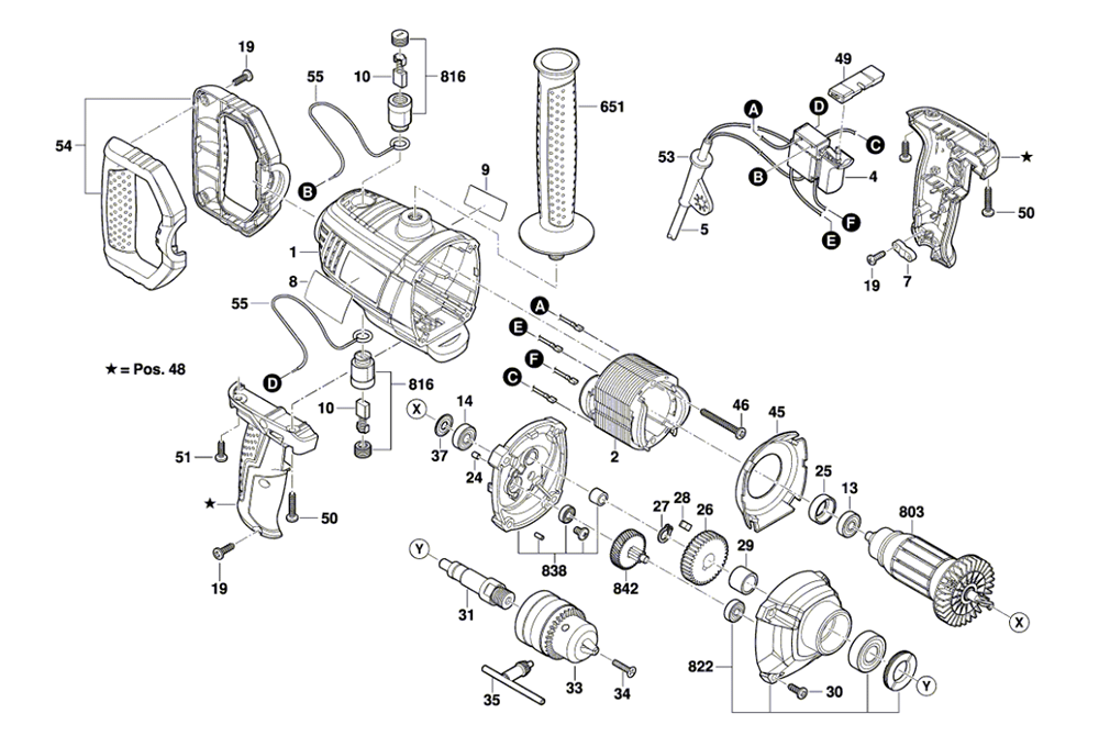 Buy Bosch GBM916(3601AB0010) Replacement Tool Parts Bosch GBM916