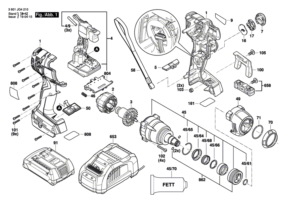 Buy Bosch GDX18V1800C(3601JG4210) 18V EC Brushless ConnectedReady Freak 1/4 In. and 1/2 In