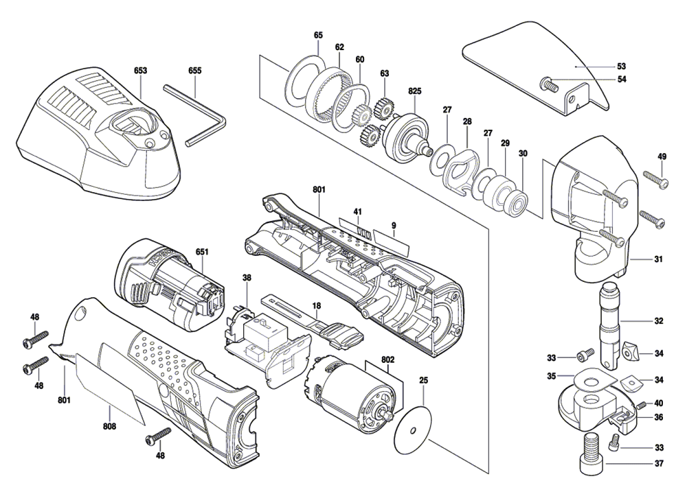 Bosch GSC12V13(3601J26103) Parts List Bosch GSC12V13(3601J26103