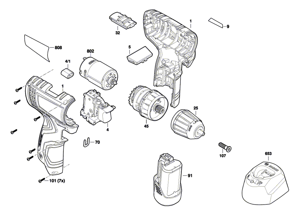 Buy Bosch GSR120LI(3601JG8020) Drill Driver Replacement Tool Parts Bosch GSR120LI